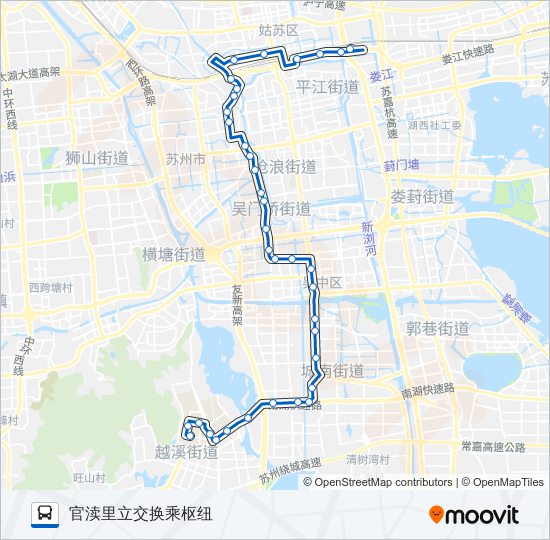 公交522路的线路图