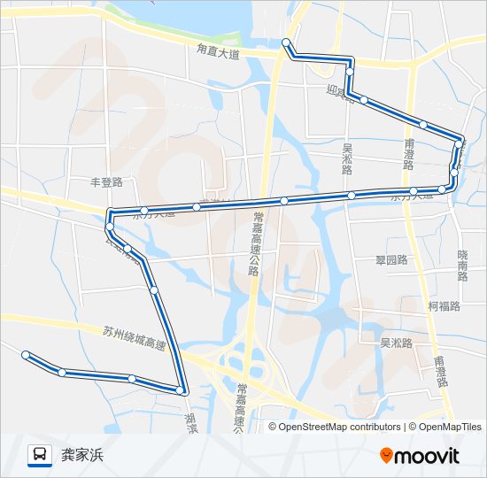 公交523路的线路图