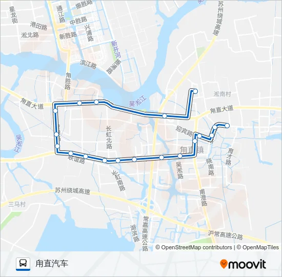 525路 Bus Line Map