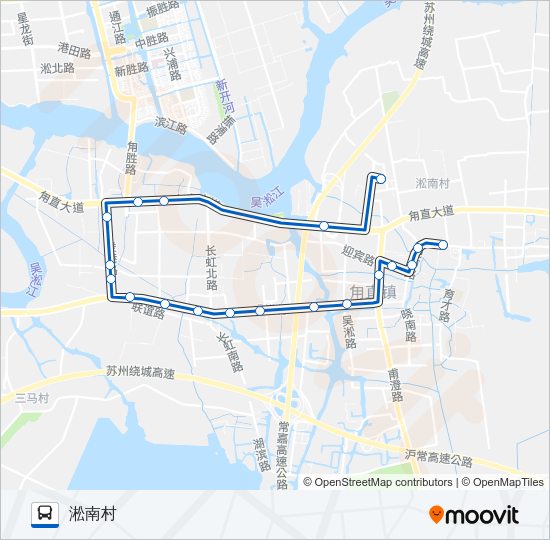 公交525路的线路图