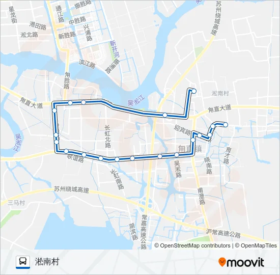525路 Bus Line Map