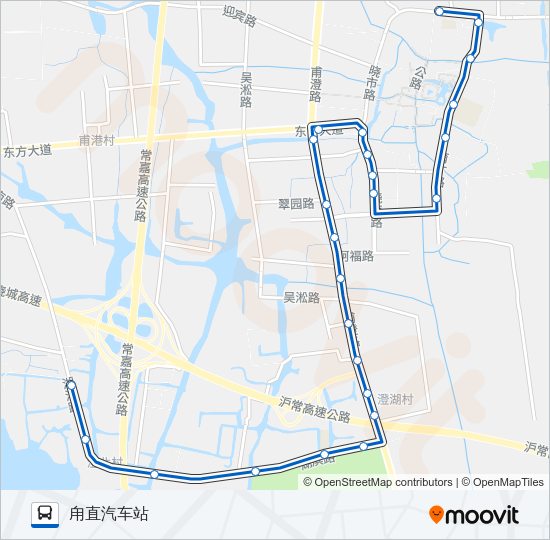 公交526路的线路图