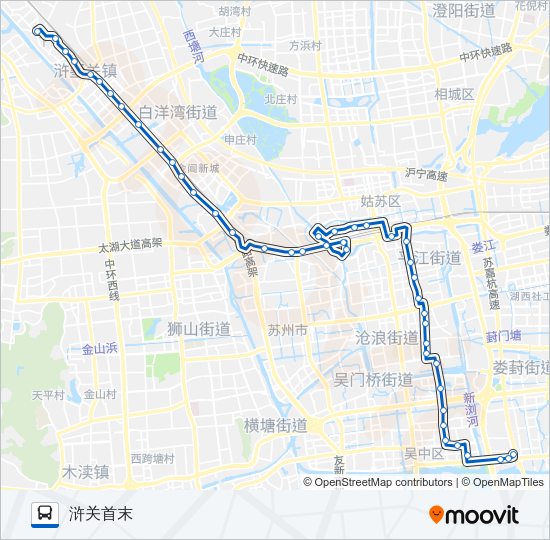 公交529路的线路图