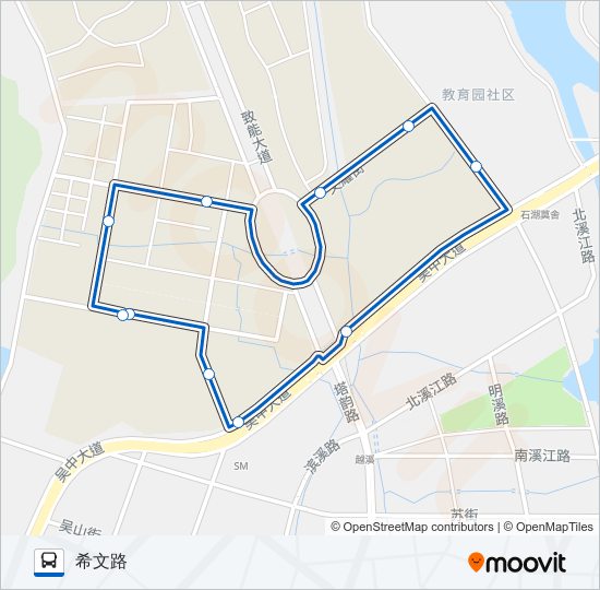 公交560路的线路图