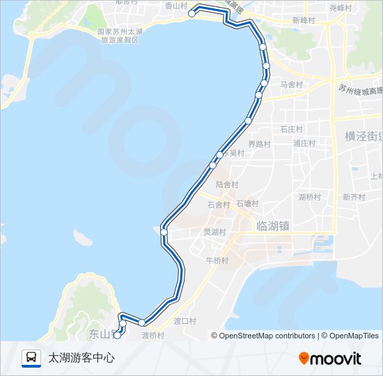 公交581路的线路图