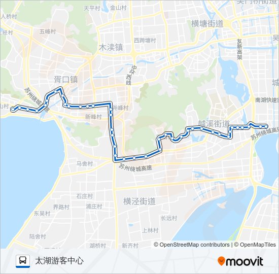 公交585路的线路图