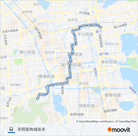 公交602路的线路图