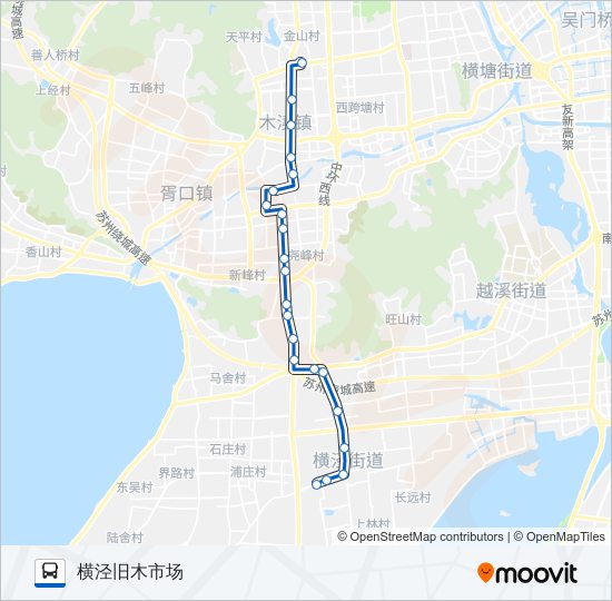 公交611路的线路图