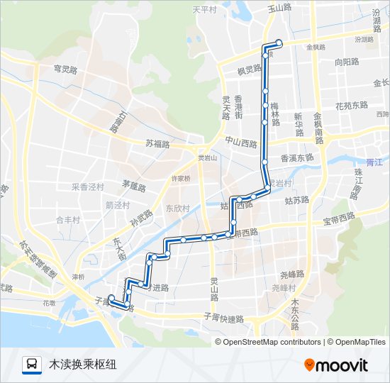 公交615路的线路图