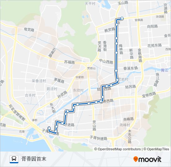 公交615路的线路图