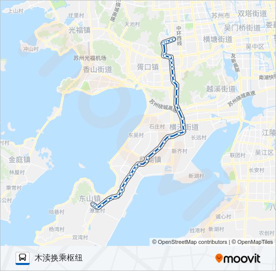 公交621路的线路图