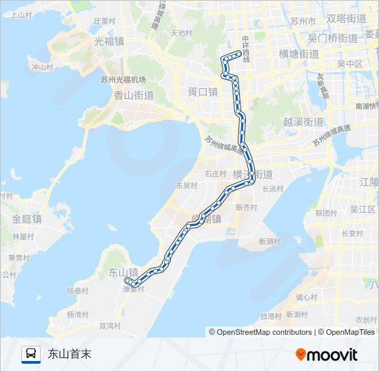 公交621路的线路图