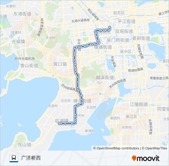 公交622路的线路图