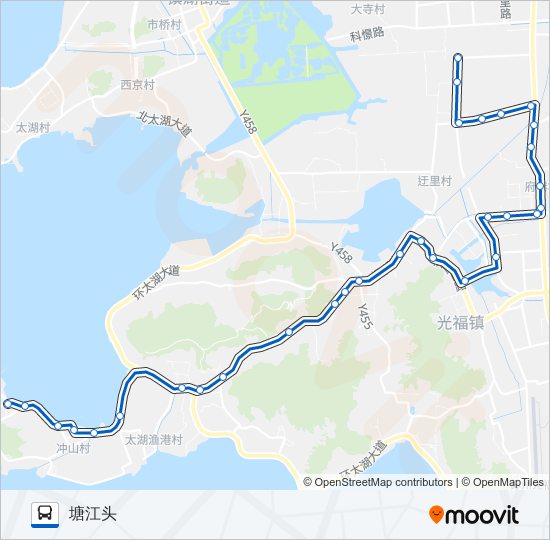 651路 bus Line Map