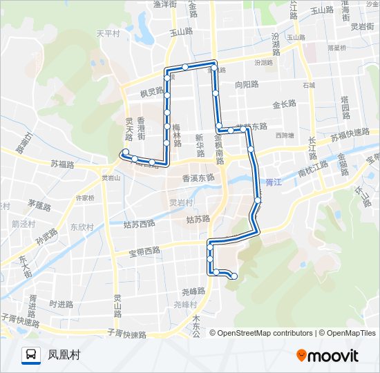 公交665路的线路图