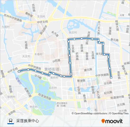 802路 Bus Line Map