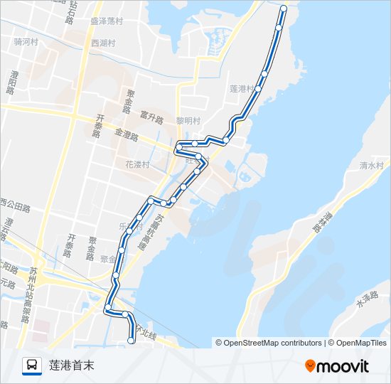 公交803路的线路图