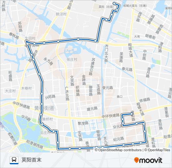 公交805路的线路图