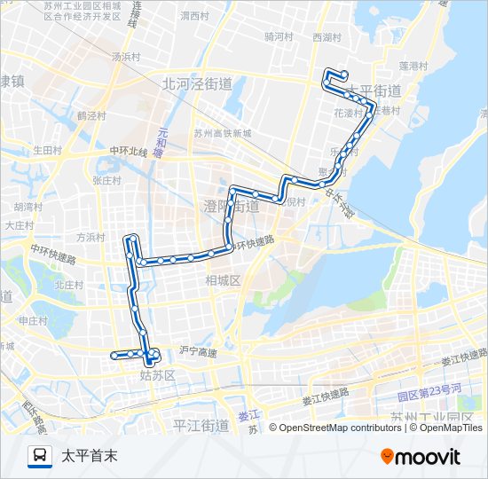 公交808路的线路图