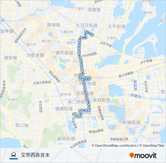 公交811路的线路图