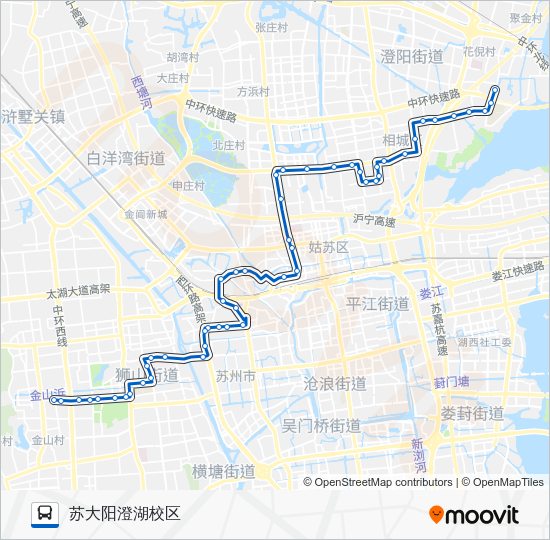 公交816路的线路图