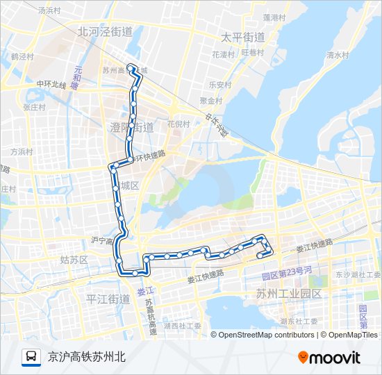 公交819路的线路图