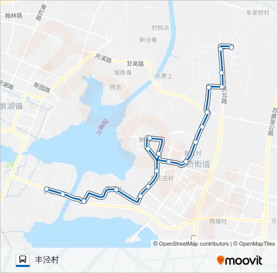 公交831路的线路图