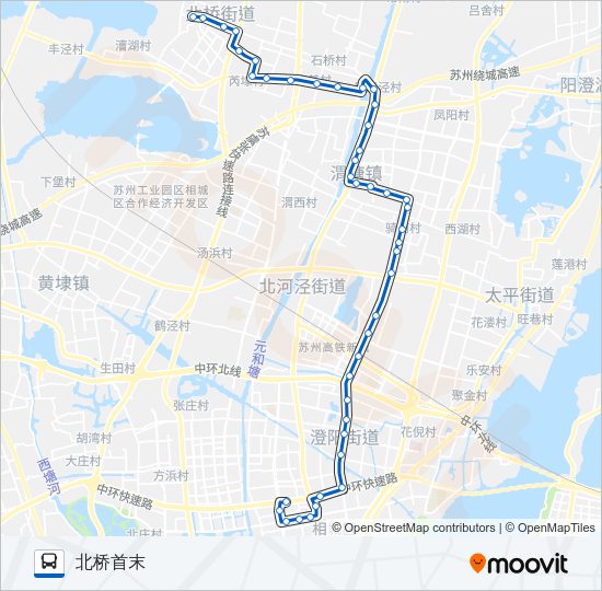 公交832路的线路图