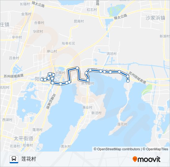 公交864路的线路图