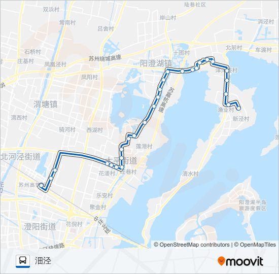 公交866路的线路图