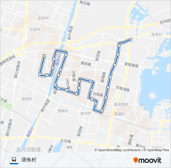 公交875路的线路图