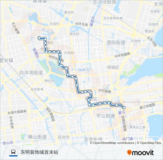 876路 Bus Line Map