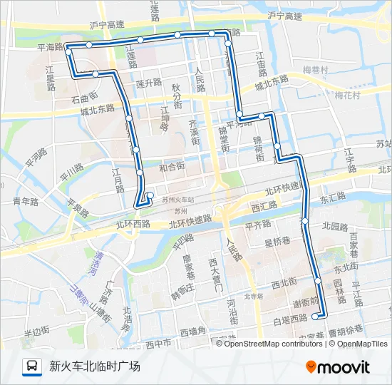 公交925路的线路图