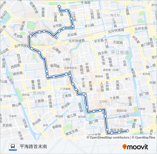 公交949路的线路图