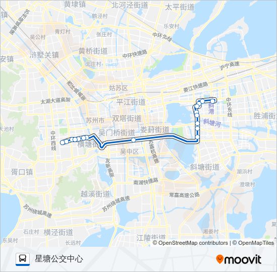 公交快1号路的线路图