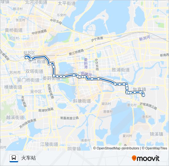 公交快5号路的线路图