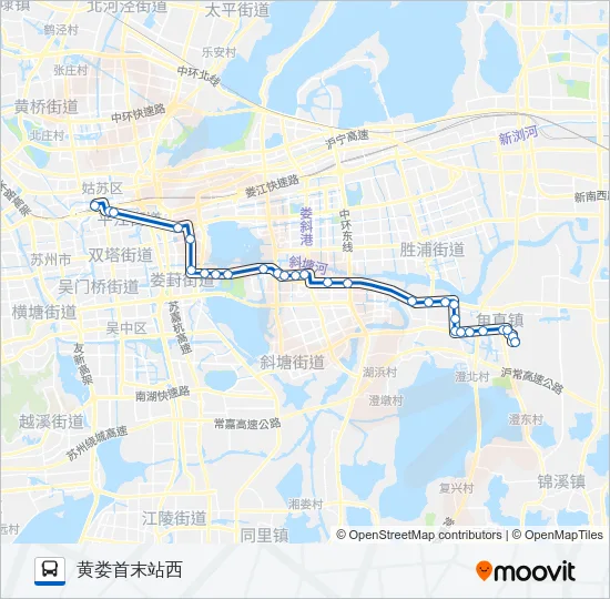 公交快5号路的线路图