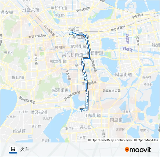 快线6号 Bus Line Map