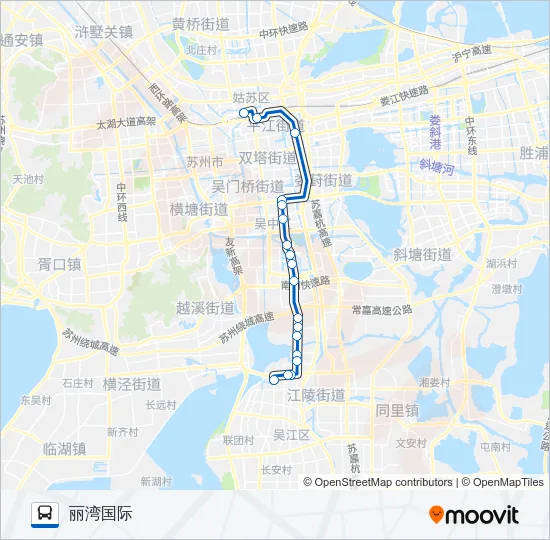 公交快6号路的线路图
