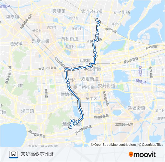 公交快8号路的线路图