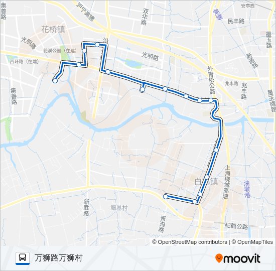 白鹤6路 bus Line Map