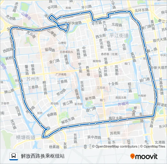 10路北线 Bus Line Map