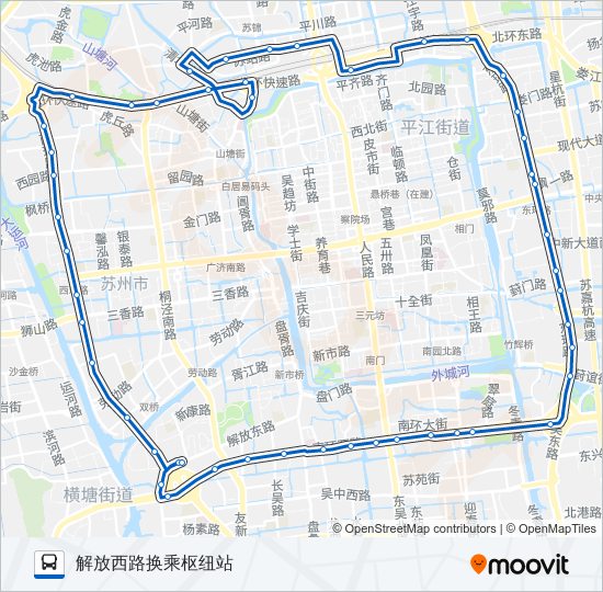 10路南线 bus Line Map