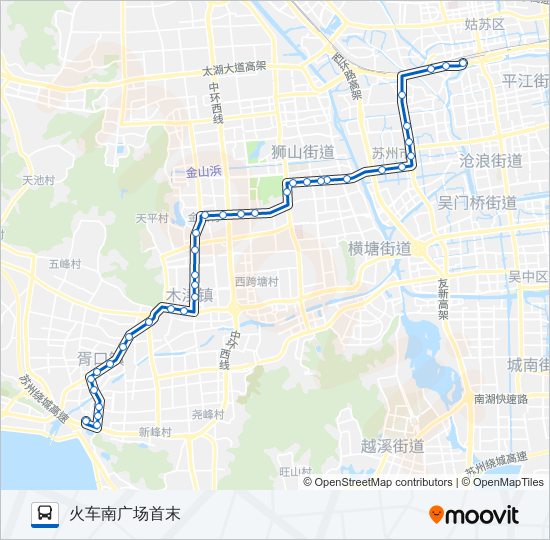 公交69区间路的线路图