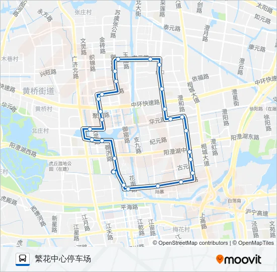 80路北线 Bus Line Map