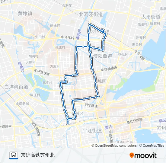 80路西线 Bus Line Map