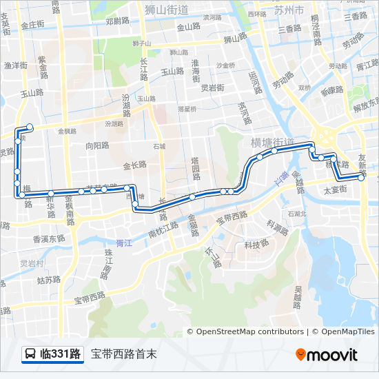 临331路 bus Line Map