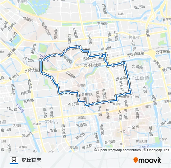 游1路内环 Bus Line Map