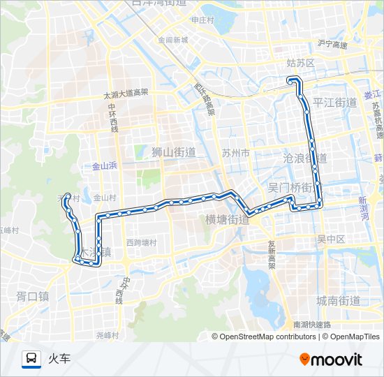 公交游4长线路的线路图