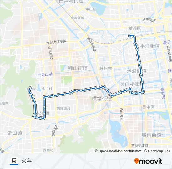 游4路长线 Bus Line Map